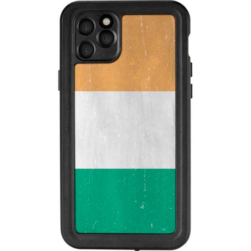 Ivory Coast Flag Distressed iPhone 11 Pro Max Waterproof Case