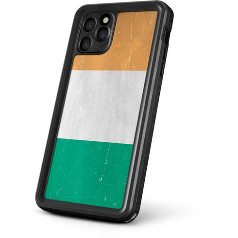 Ivory Coast Flag Distressed iPhone 11 Pro Waterproof Case