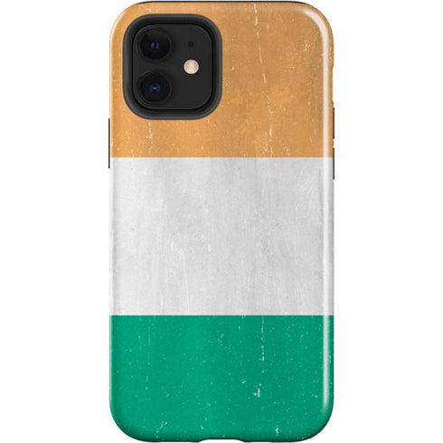 Ivory Coast Flag Distressed iPhone 12 Impact Case