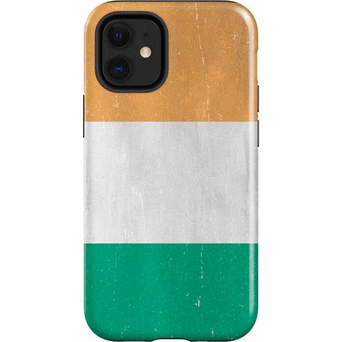 Ivory Coast Flag Distressed iPhone 12 Mini Impact Case