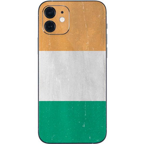 Ivory Coast Flag Distressed iPhone 12 Skin