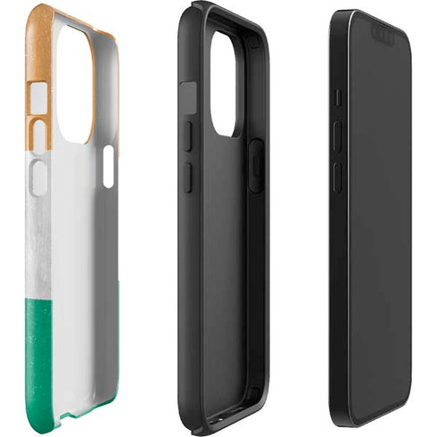 Ivory Coast Flag Distressed iPhone 14 Pro Impact Case