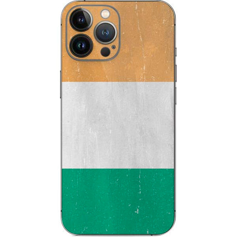 Ivory Coast Flag Distressed iPhone 14 Pro Max Skin