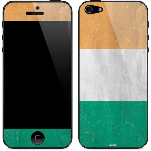 Ivory Coast Flag Distressed iPhone 5/5s/5SE Skin