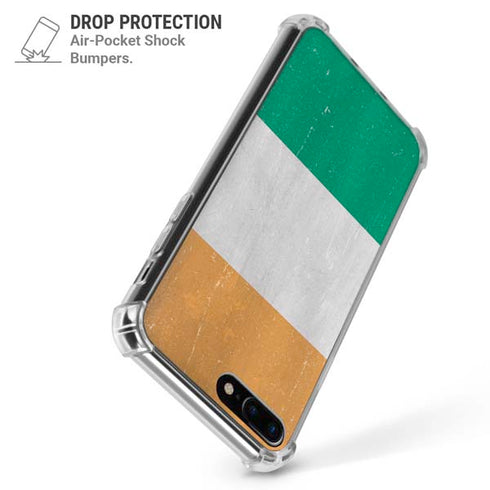 Ivory Coast Flag Distressed iPhone 7/8 Plus Clear Case