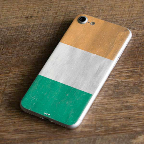 Ivory Coast Flag Distressed iPhone 7 Skin