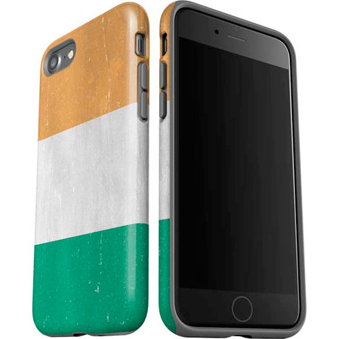 Ivory Coast Flag Distressed iPhone SE (2nd & 3rd Gen) Pro Case