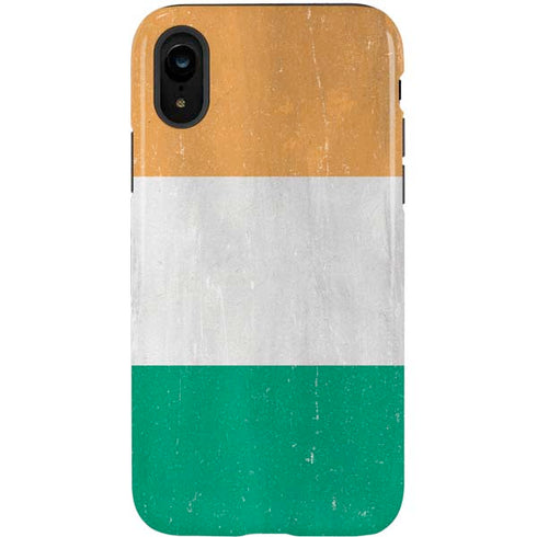 Ivory Coast Flag Distressed iPhone XR Pro Case