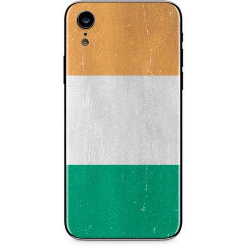 Ivory Coast Flag Distressed iPhone XR Skin