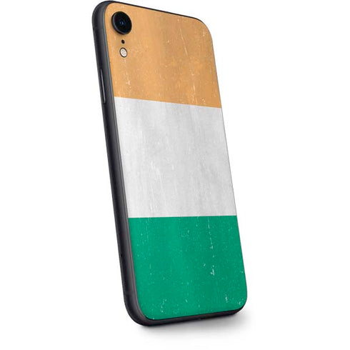 Ivory Coast Flag Distressed iPhone XR Skin