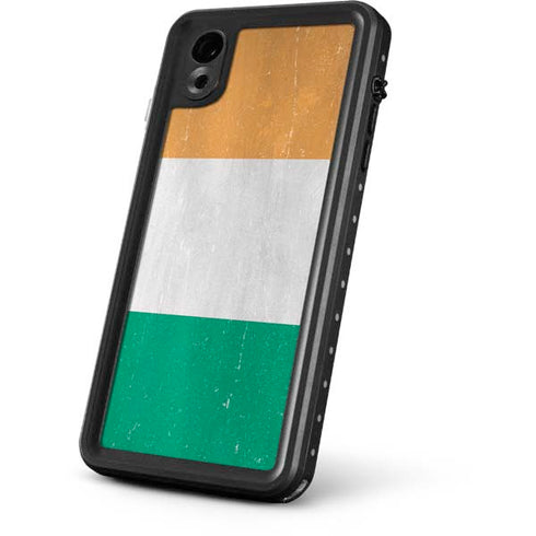 Ivory Coast Flag Distressed iPhone XR Waterproof Case