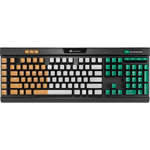 Ivory Coast Flag Distressed K95 RGB PLATINUM Mechanical Gaming Keyboard Skin
