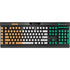 Ivory Coast Flag Distressed K95 RGB PLATINUM Mechanical Gaming Keyboard Skin