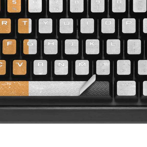 Ivory Coast Flag Distressed K95 RGB PLATINUM Mechanical Gaming Keyboard Skin