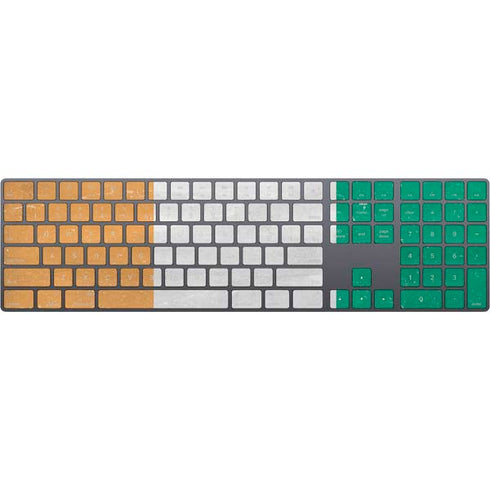 Ivory Coast Flag Distressed Magic Keyboard with Numeric Keypad Skin