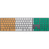 Ivory Coast Flag Distressed Magic Keyboard with Numeric Keypad Skin