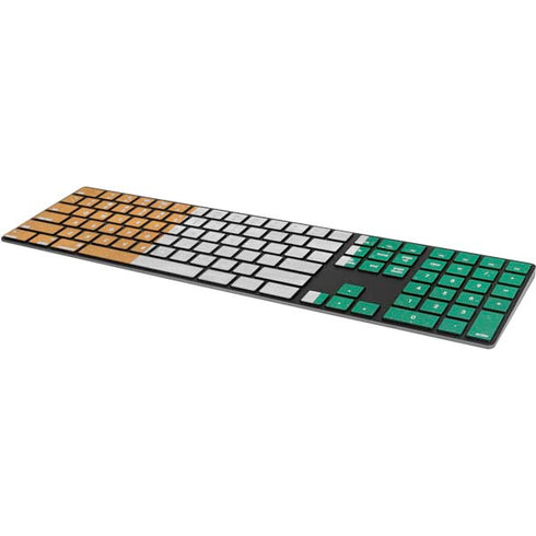 Ivory Coast Flag Distressed Magic Keyboard with Numeric Keypad Skin