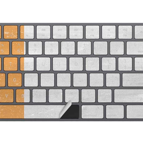 Ivory Coast Flag Distressed Magic Keyboard with Numeric Keypad Skin