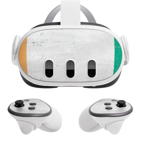 Ivory Coast Flag Distressed Meta Quest 3 Skin