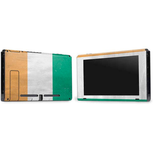 Ivory Coast Flag Distressed Nintendo Switch Bundle Skin