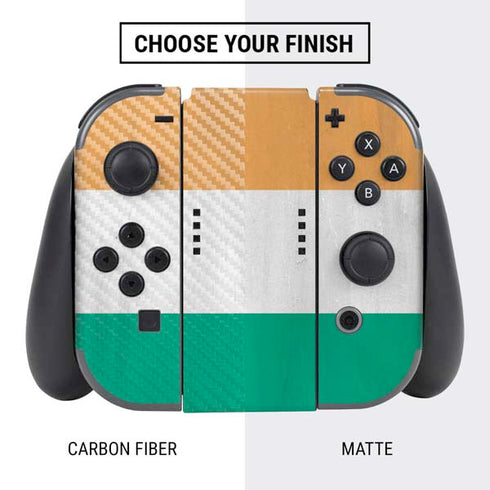 Ivory Coast Flag Distressed Nintendo Switch Bundle Skin