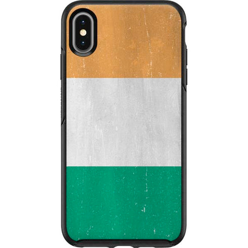 Ivory Coast Flag Distressed Otterbox Symmetry iPhone Skin
