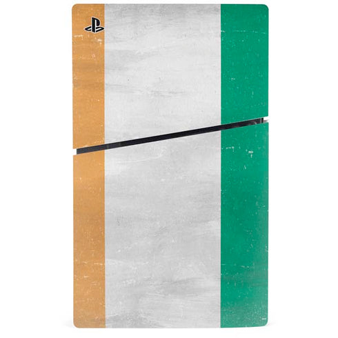 Ivory Coast Flag Distressed PS5 Slim Disk Bundle Skin