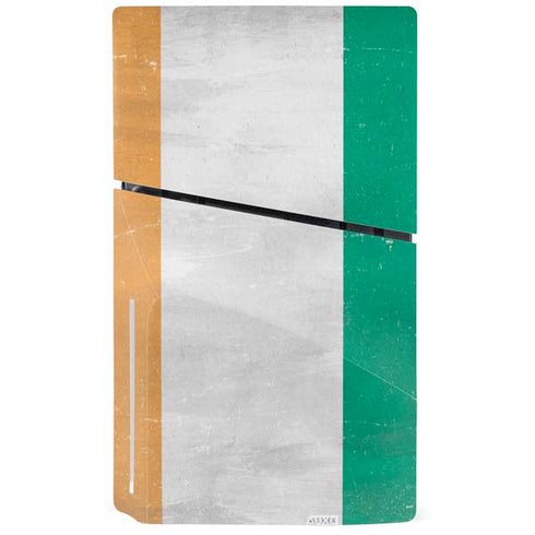 Ivory Coast Flag Distressed PS5 Slim Disk Console Skin