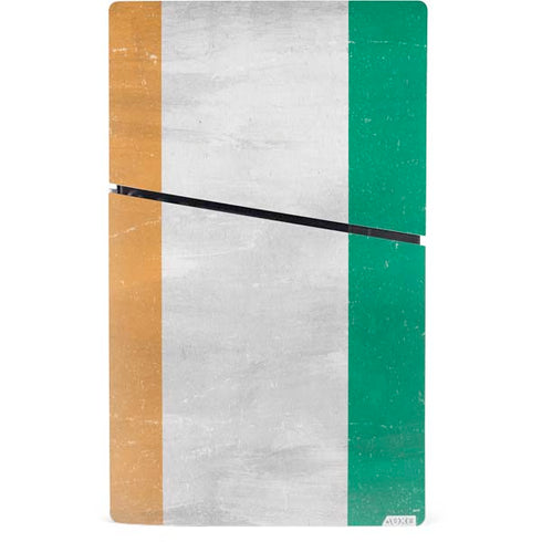 Ivory Coast Flag Distressed PS5 Slim Digital Edition Console Skin