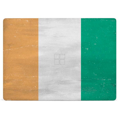 Ivory Coast Flag Distressed Surface Laptop 2 Skin