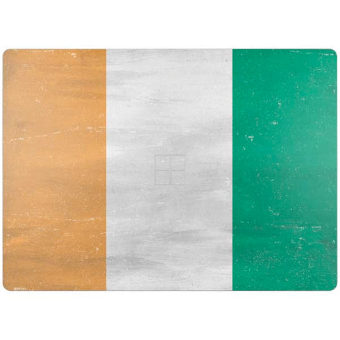 Ivory Coast Flag Distressed Surface Laptop 4 15in Skin