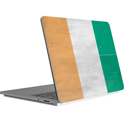 Ivory Coast Flag Distressed Surface Laptop Studio Skin