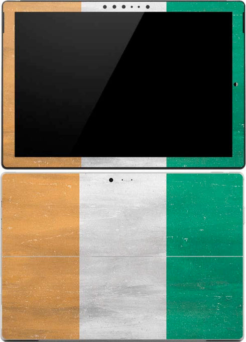 Ivory Coast Flag Distressed Surface Pro 4 Skin
