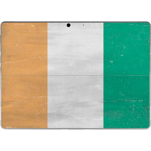 Ivory Coast Flag Distressed Surface Pro 9 Skin