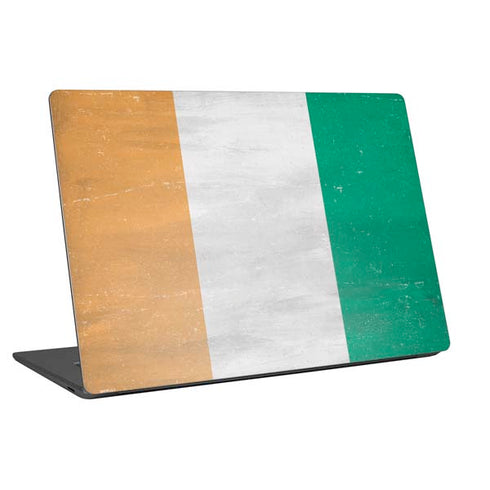 Ivory Coast Flag Distressed Universal Laptop 13in (10.6 x 7.6in) Skin