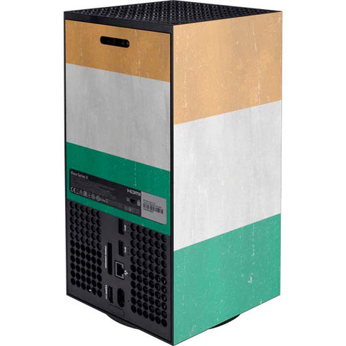 Ivory Coast Flag Distressed Xbox Series X Console Skin