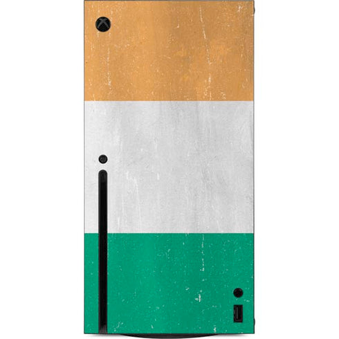 Ivory Coast Flag Distressed Xbox Series X Console Skin