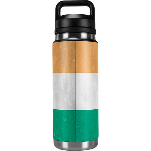 Ivory Coast Flag Distressed YETI Rambler 26oz Bottle Skin