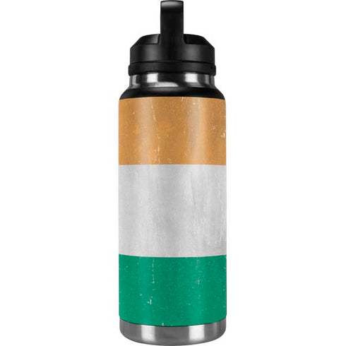 Ivory Coast Flag Distressed YETI Rambler 36oz Bottle Skin