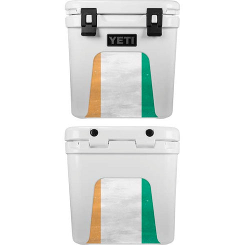 Ivory Coast Flag Distressed YETI Roadie 24 Hard Cooler Skin