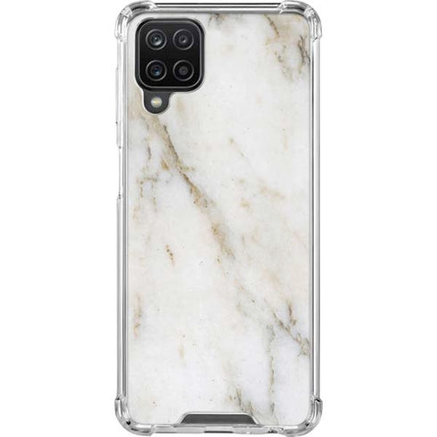 Ivory Taupe Galaxy A12 Clear Case