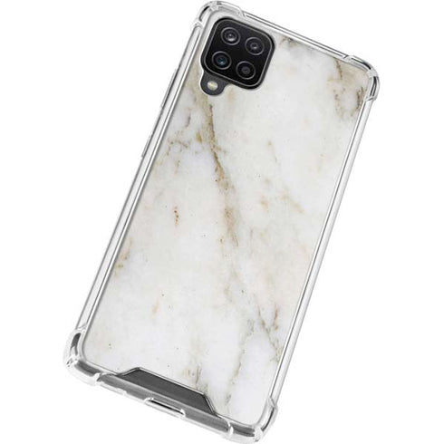Ivory Taupe Galaxy A12 Clear Case