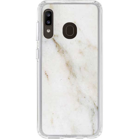 Ivory Taupe Galaxy A20 Clear Case