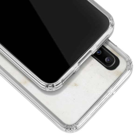 Ivory Taupe Galaxy A20 Clear Case