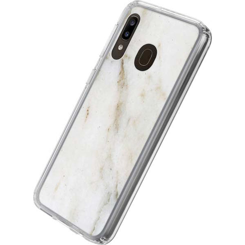 Ivory Taupe Galaxy A20 Clear Case