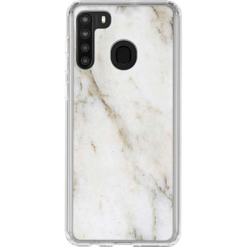 Ivory Taupe Galaxy A21 Clear Case