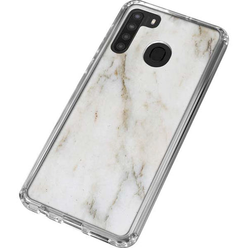 Ivory Taupe Galaxy A21 Clear Case