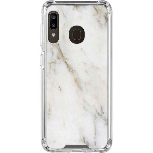 Ivory Taupe Galaxy A30 Clear Case