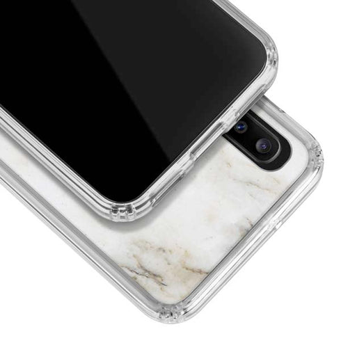 Ivory Taupe Galaxy A30 Clear Case