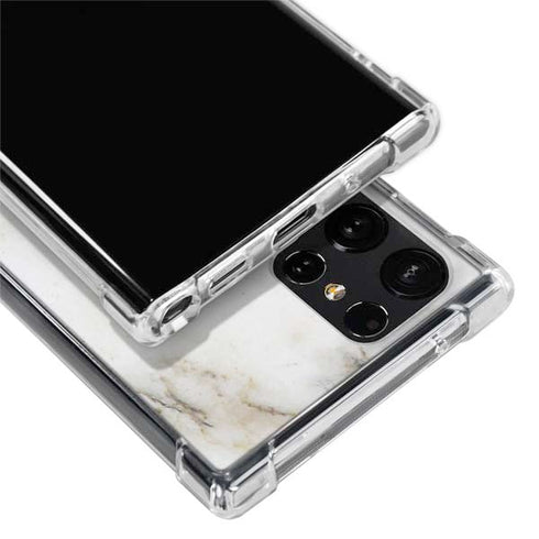Ivory Taupe Galaxy S22 Ultra Clear Case